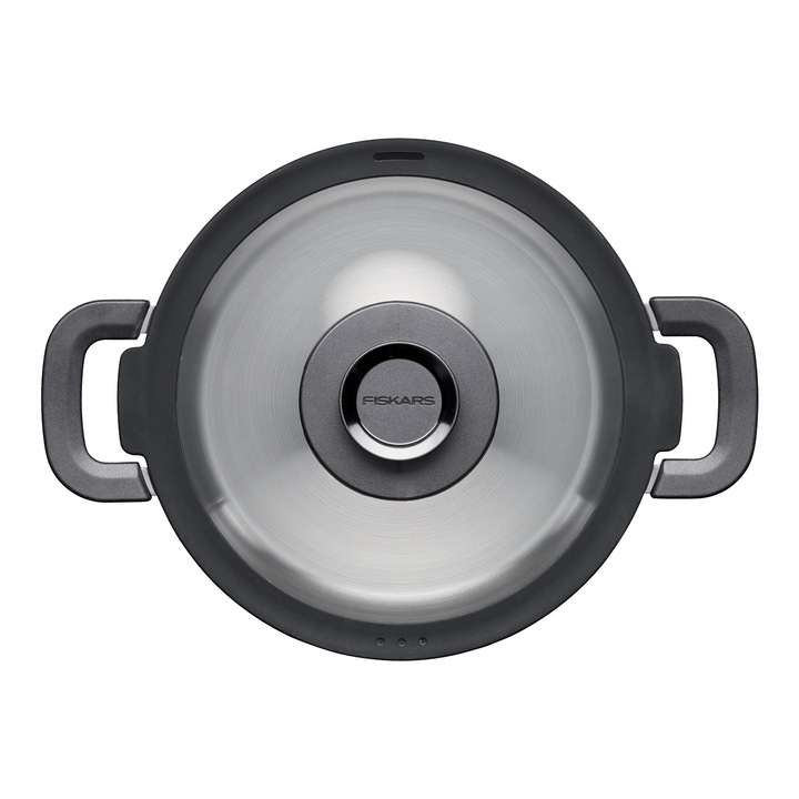 Fiskars Functional Form tapadásmentes edény fedővel, rozsdamentes acél, 5L