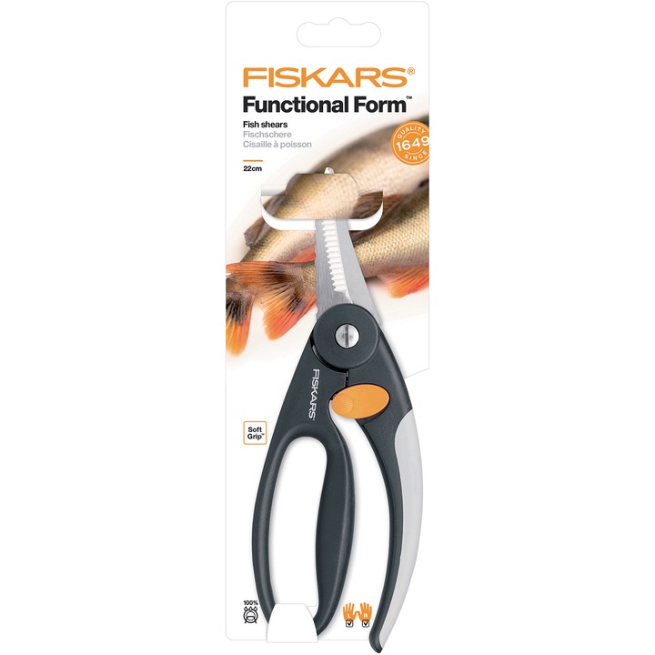 Foarfeca pentru peste Fiskars Functional Form, 22 cm