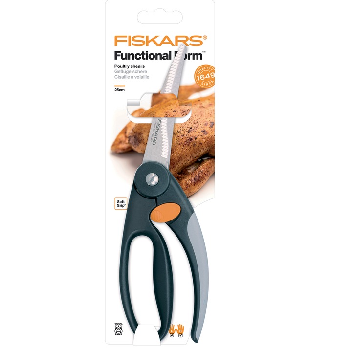Foarfeca pentru pui Fiskars Functional Form, 25 cm
