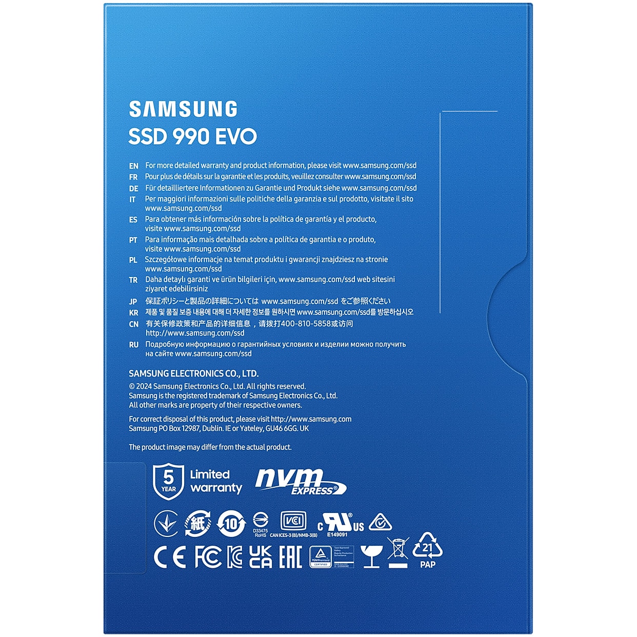 Solid State Drive (SSD) Samsung 990 EVO, 2TB, PCIe Gen4 ×4