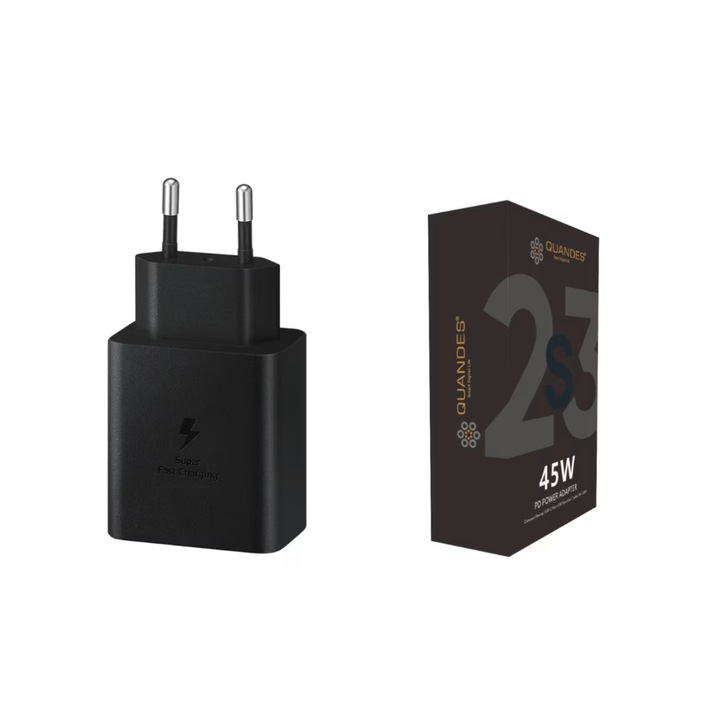 Incarcator Super Fast Travel Charger, 45W, T4510, USB-C, pentru samsung S24 ultra, s24, fara cablu
