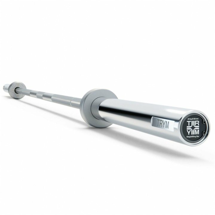 Bara de haltere 20 Kg, 50/51mm/Crom, Gorilla Sports