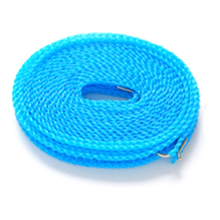 Ruhaszárító kötél, szélálló, 8m, kék, nylon