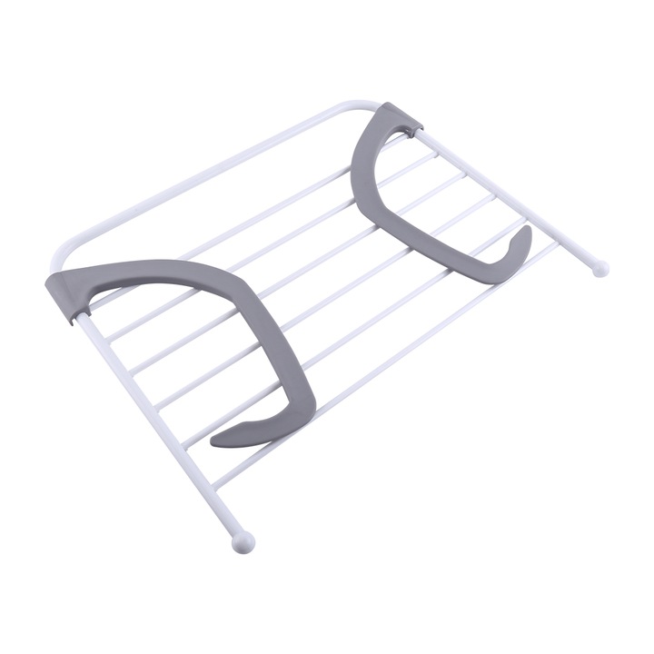 Сгъваема закачалка за дрехи, сушилник, сив