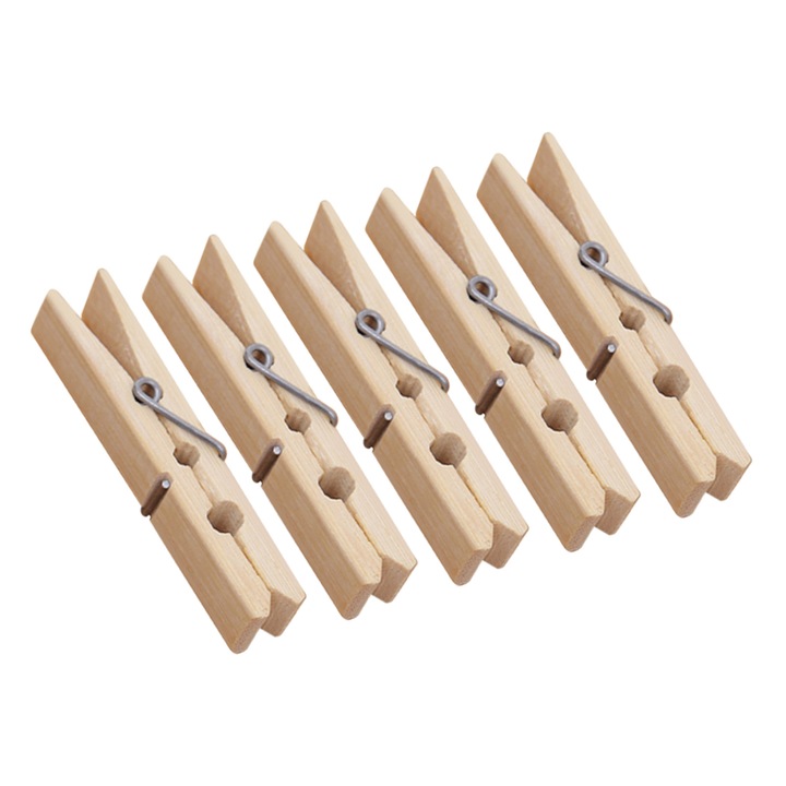 Set 100 carlige rufe, Lemn bambus, Natur