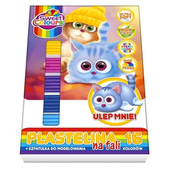 Комплект пластилин, Sweet Colours, многоцветен