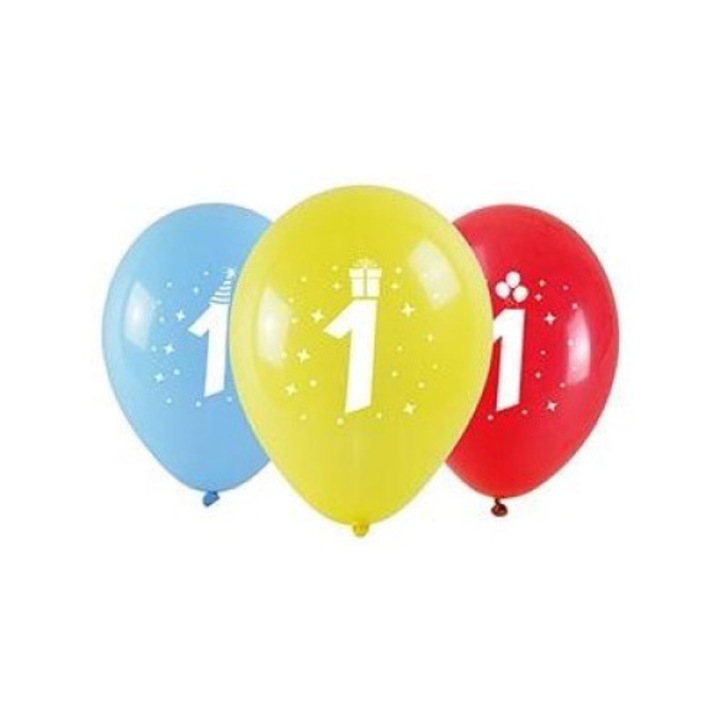 Комплект от 3 балона, Arpex, 28 см, многоцветни