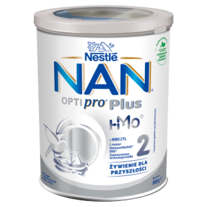 Lapte praf, Nestle NAN, Optipro Plus 2 HM-O, pentru bebelusi peste 6 luni, 800g