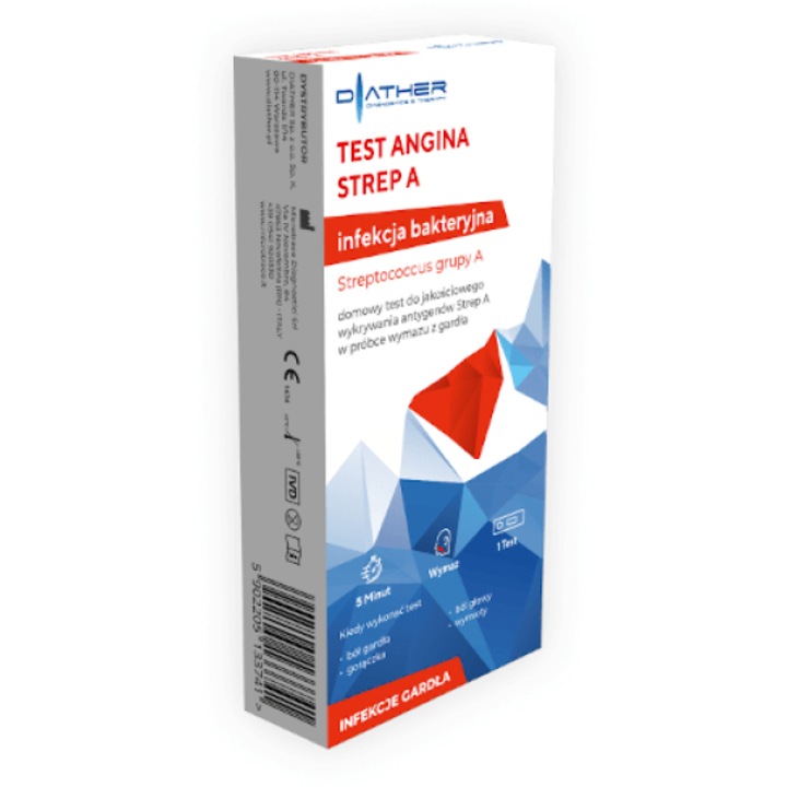 Test rapid pentru depistarea infectiei cu Streptococcus A, Diather, Rezultat in 5 minute