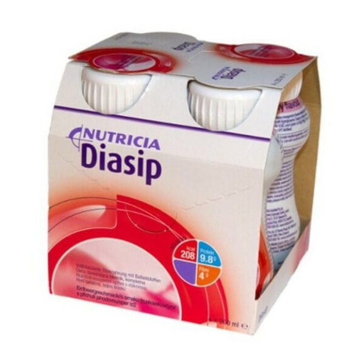 Supliment alimentar pentru diabetici Diasip, set 4x200ml, Nutricia
