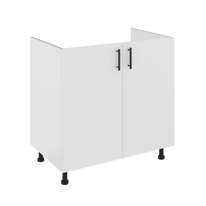 Corp Masca Chiuveta haaus, 2 Usi, Alb, 80 x 50 x 80 cm