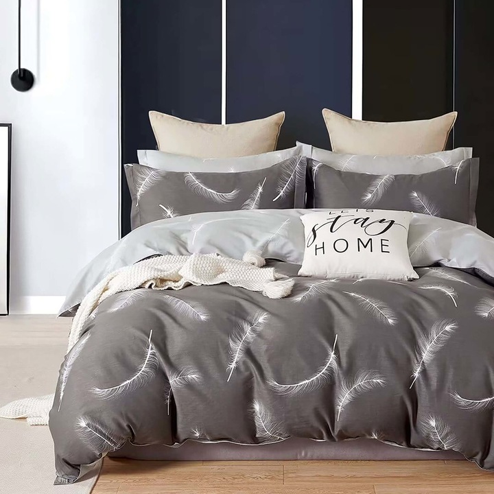 Dupla ágynemű, pamut 100% percál, 240x260 cm, 6 db, Ralex Pucioasa, PRC71