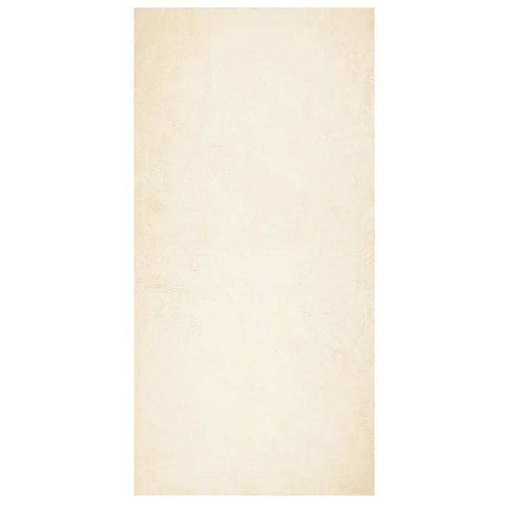 Килим HUARTE vidaXL, с къс косъм, Мек и миещ се, Кремав, 100x200 см, 3.05 Kg
