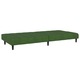 Canapea extensibila cu 2 locuri vidaXL, verde inchis, catifea, 21.5 kg, 200 x 84,5 x 69 cm