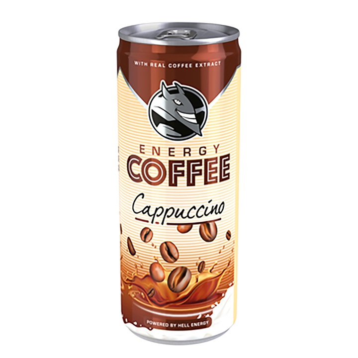 Energizant Coffee Cappuccino, Hell, 12 x 250 ml