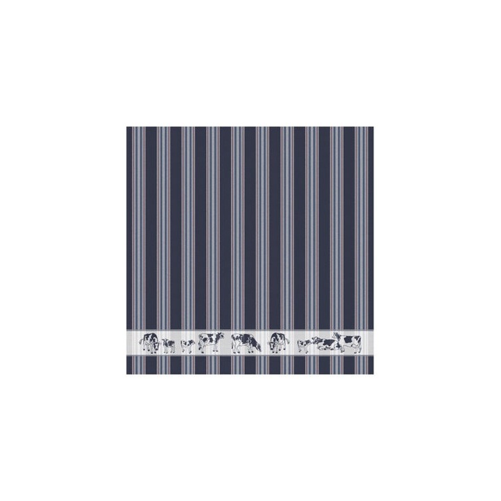 Prosop bucatarie, albastru, cu dungi, 65×65 cm