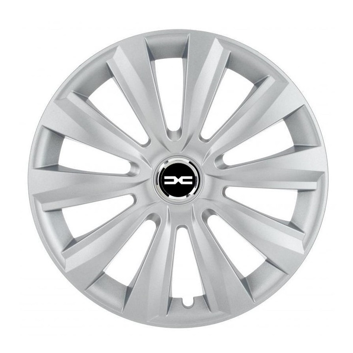 Set 4 Capace Roti CREATIVE REY® potrivite jantelor de 15 inch, pentru Dacia Nou model Delta Gray