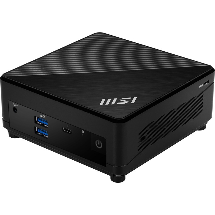 MSI Cubi 5 12M Mini PC rendszer, Intel® Core™ i5 1235U 4,4 GHz-ig, 8 GB RAM DDR4 3200, 512 GB SSD, Intel® Iris Xᵉ Graphics, Windows 11 Pro, Fekete 1235U