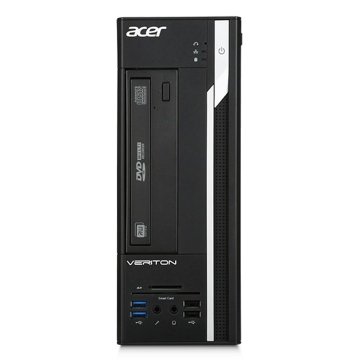 Sistem Desktop PC Acer Veriton, Intel® Celeron® G1820 pana la 2.7 GHz, 4 GB RAM DDR3 1600, 1 TB HDD, Intel® HD Graphics, Windows 10 Pro, Black G1820
