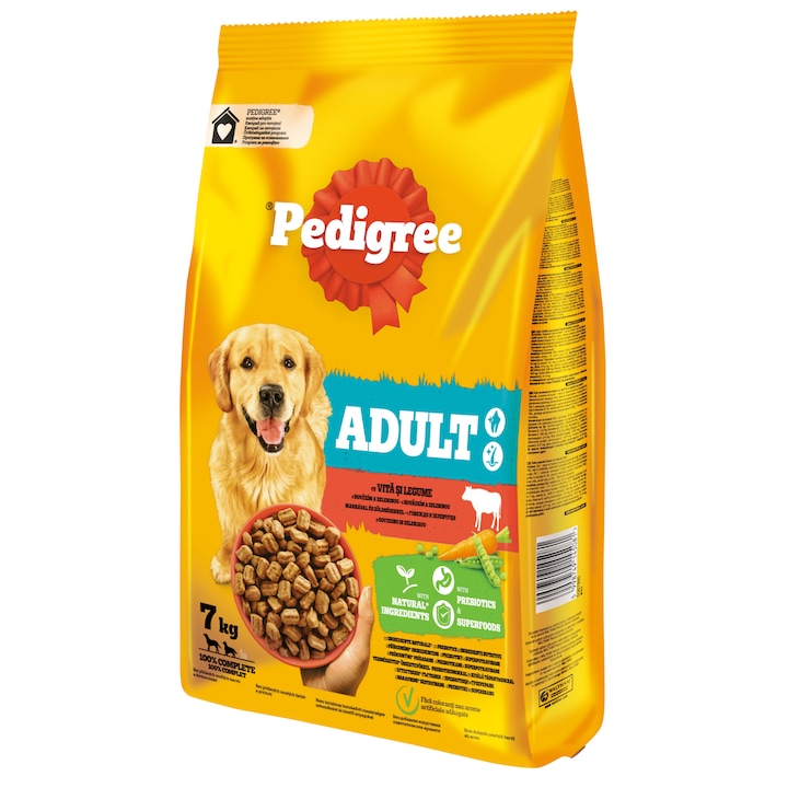 Pedigree Adult száraz kutyaeledel marhával és zöldségekkel, 7kg