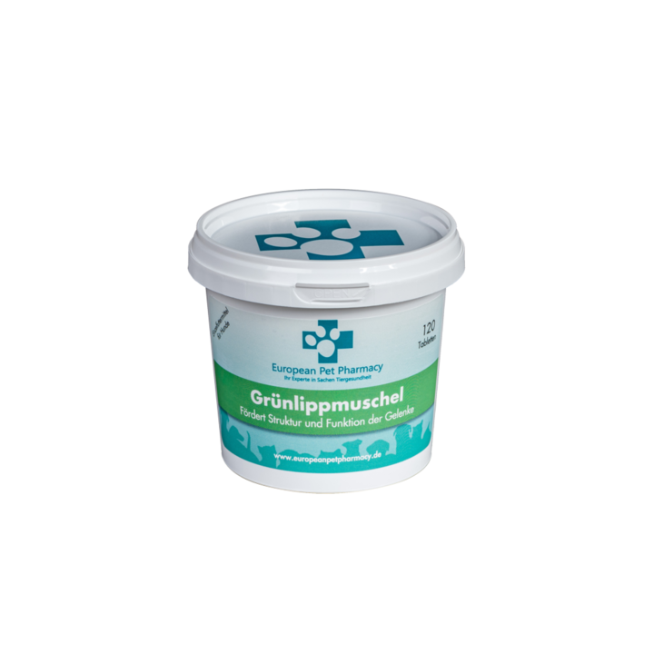 Supliment alimentar preventiv pentru articulatii, European Pet Pharmacy, Green-lipped Mussel (Scoica cu cochilie verde), 120 tablete