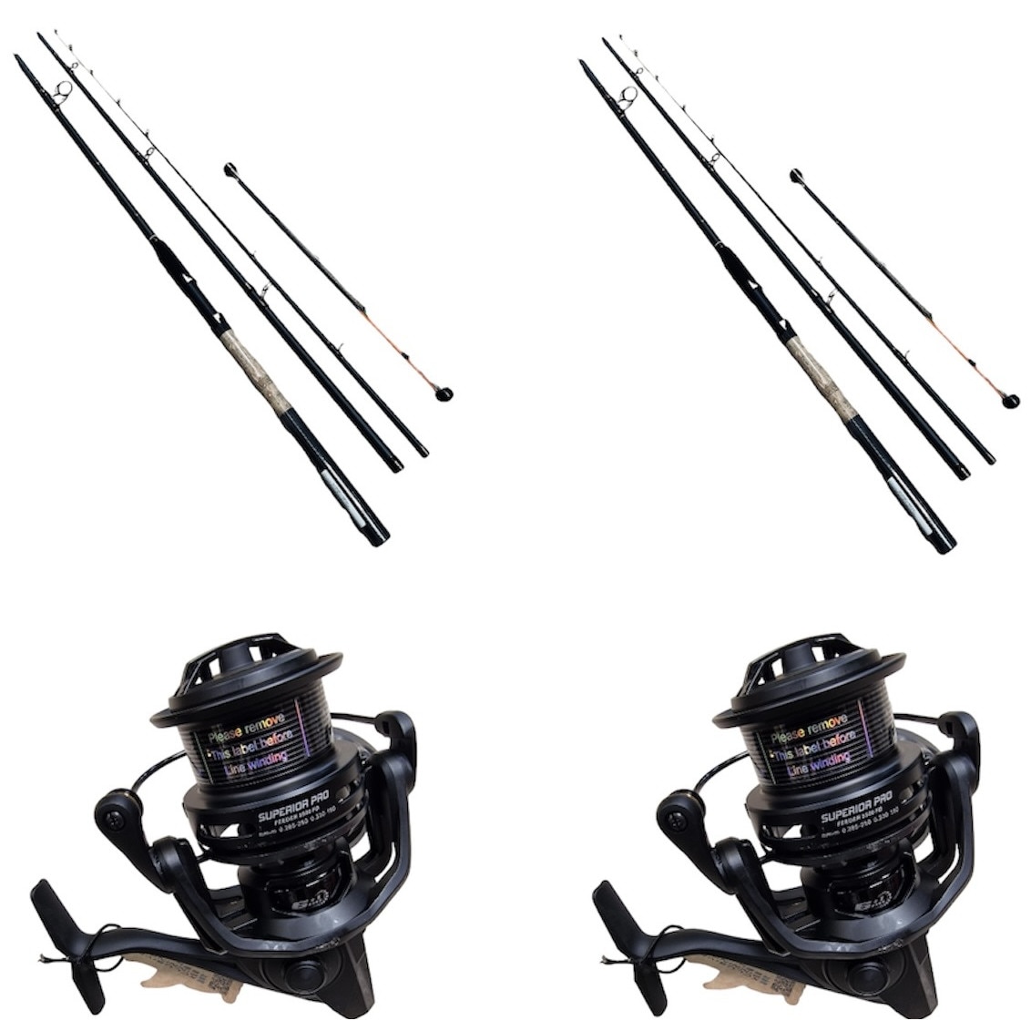 Set 4Karp 2 Mulinete Superior Pro Feeder 4500 Si 2 Lansete Seeker ...