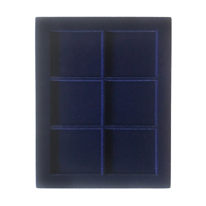 Tava pentru monede, Safe Albums, Nova 6370SP, catifea albastru regal, 6 locasuri de 70 x 62 mm