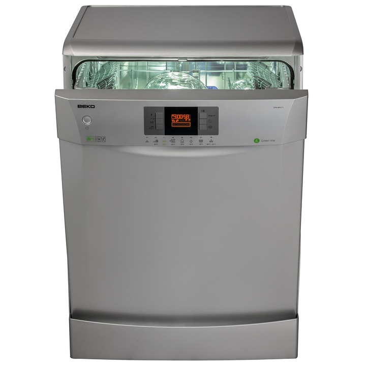 Masina de spalat vase Beko DFN6833S, 13 Seturi, 8 Programe, Clasa A++, 60 cm, Silver
