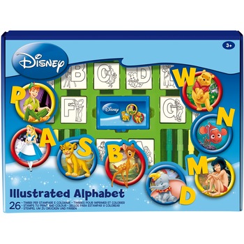 Set stampile Multiprint Disney cu alfabet ilustrat Set stampile Multiprint Disney cu alfabet ilustrat