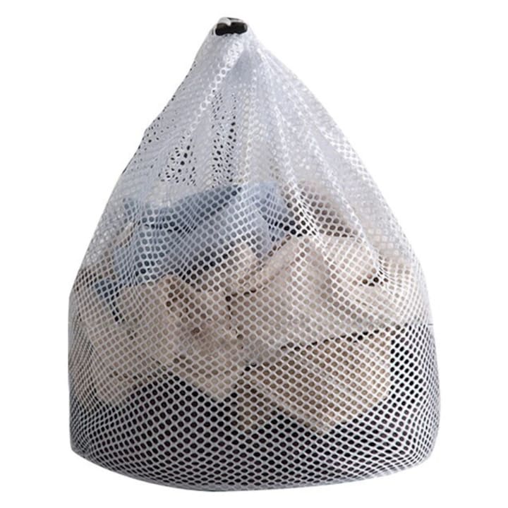 Sac Protectie Haine pentru Masina de Spalat Rufe si Uscator Rufe, Material Textil Premium, Alb, 30 x 40 cm, GARAMI SHOP®