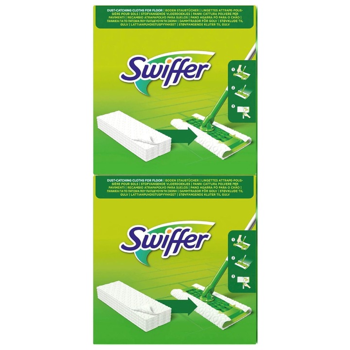 Rezerve lavete uscate pentru pardoseala Swiffer Sweeper, 80 buc