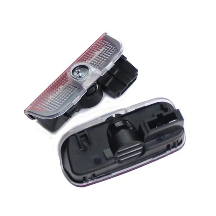 2 db LED ajtó hologram lámpa / dedikált világítás VW logóval, Volkswagen ajtókhoz, amely kompatibilis a Golf Passat Tiguan Jetta Scirocco Arteonnal