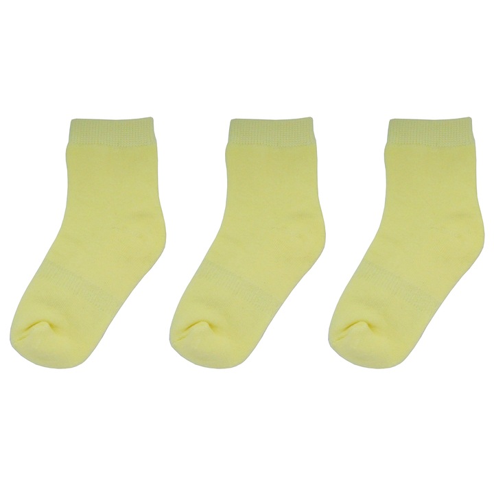 Детски чорапи - 3 чифта, Sayoyo, Жълт