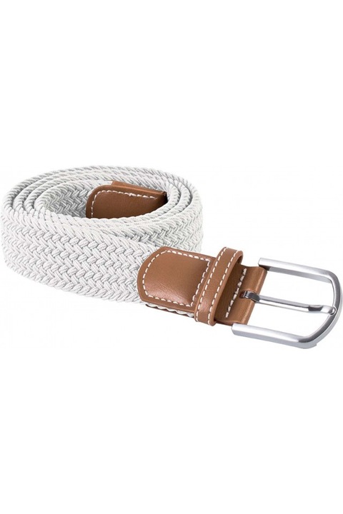 Fonott öv, fém csattal KP805, Fehér, Univerzális