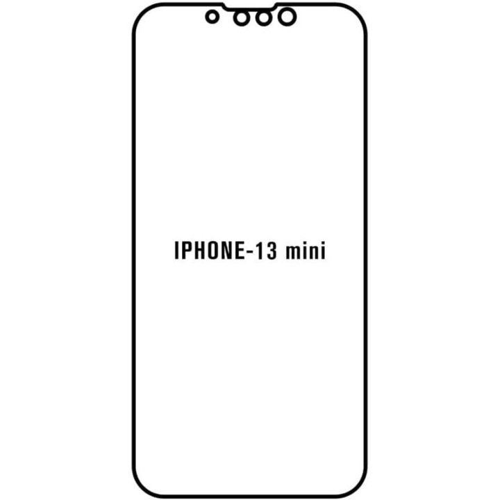 Премиум хидрогел протектор за екран, Privacy Mat, съвместим с iPhone 13 Mini, модел 1