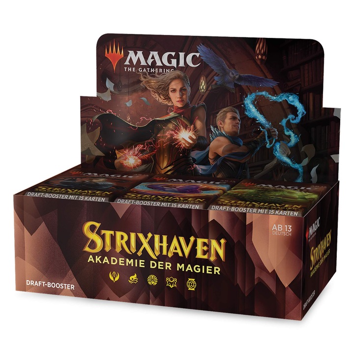 Настолна игра Strixhaven School of Mages Draft Booster Box, немски език, Magic The Gathering