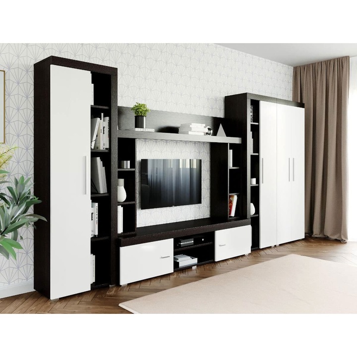 Set Mobila sufragerie, Milan C3 Uno, L 367.6.2 x A 35.2 x H 182 cm
