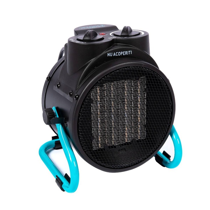 Légmelegítő, elektromos, EI112, 2 kW, 220 V, három teljesítményfokozat, kerámia ellenállás