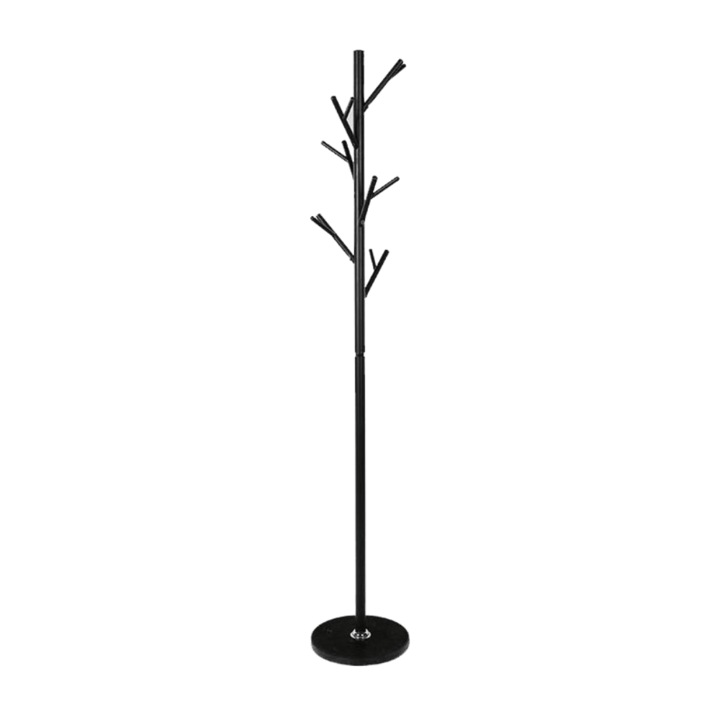 Cuier marmura metal negru Efran 37x173 cm