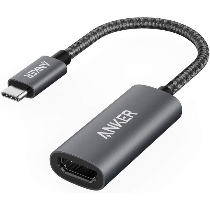 Адаптер видео Anker, USB Type-C (T) la HDMI (M),, rezolutie maxima 4K la 60Hz, nu, plug and play, ca