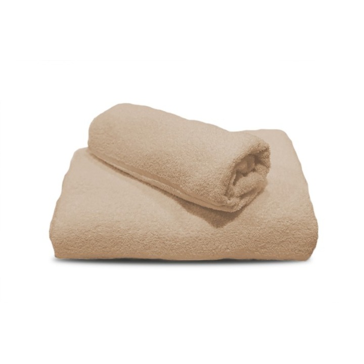 Prosop Dorset Din Bumbac De Inalta Calitate,400 Gr/Mp, 70 X 140 Cm, Culoare Bej