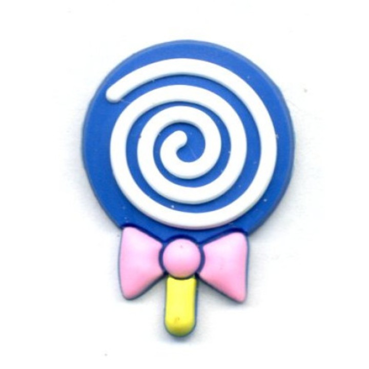 Accesoriu Crocs Jibbitz, Lollipop, albastru