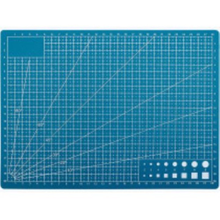 Plansa suport pentru taiat, croit, marcat tipare, A4 albastru