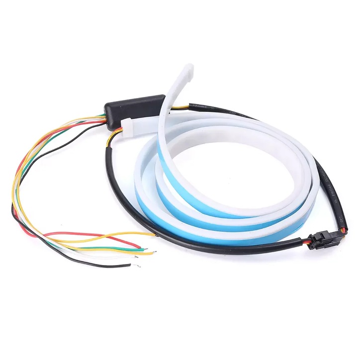 Banda LED Auto Activa 5 in 1 pentru Portbagaj: Semnalizare Dinamica, Stop, Avarie, Marsarier si Pozitie - 120 cm, CBD CORAL BEST DEALS