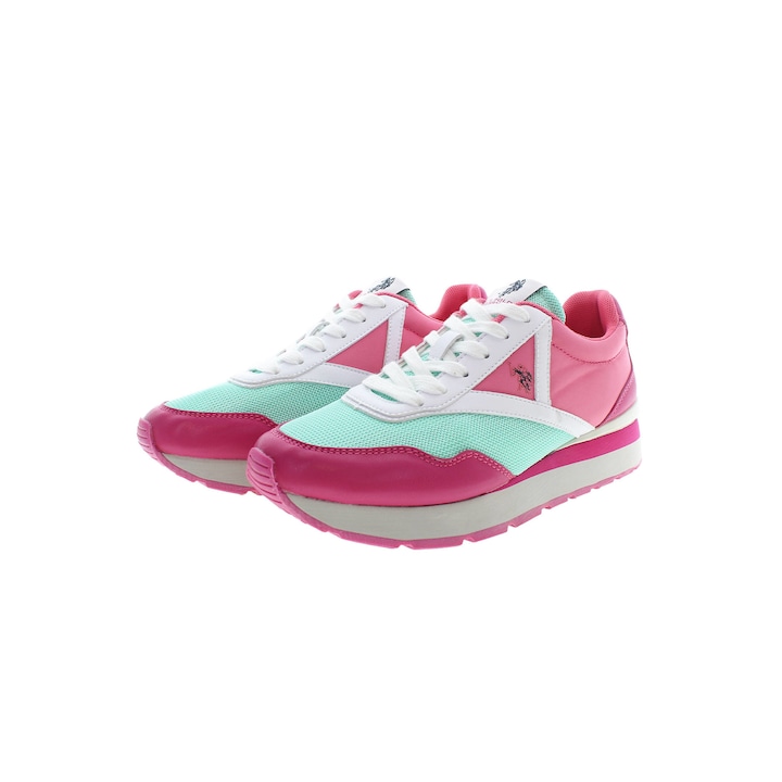 Pantofi sport dama, U.S. POLO ASSN., 60% Poliester, 40% Poliuretan, Roz, 35 EU, TABY001W3TY1