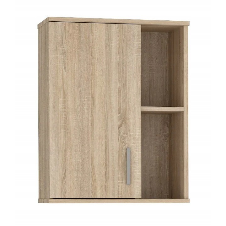 Mobleto komód 60 x 37 x 80 cm sonoma tölgy, 1 ajtó, 4 polc