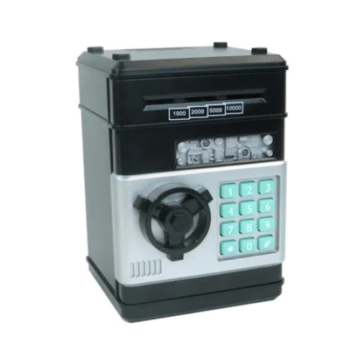 Cutie bancomat, 19x13x13 cm, Negru