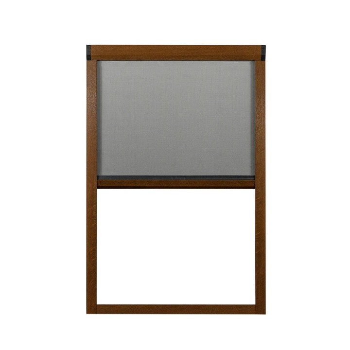Plasa Insecte Tip Rulou, Profil Stejar Auriu, L 70 cm X H 156 cm