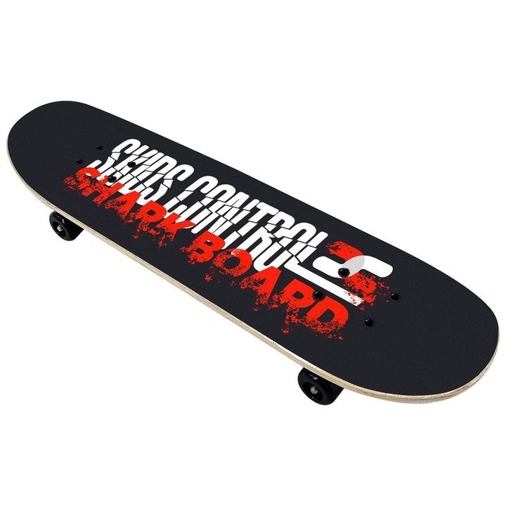 Skateboard pentru copii, STAMP, Lemn, Multicolor, 71x19.5cm