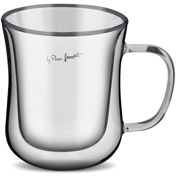 Комплект 2 чаши Lamart Vaso, Термоустойчиви, Височина 9,5 см, 220 мл